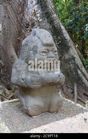 The Grandmother, Monument 5, from the Olmec ruins of La Venta ...