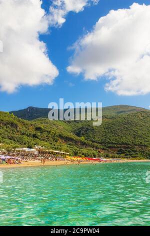 07.09.2014 - Lichnos Beach near Parga, Greece Stock Photo