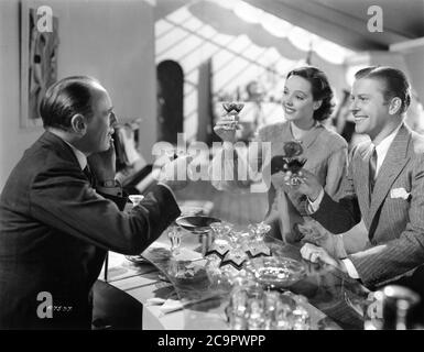 ROLAND YOUNG JESSIE MATTHEWS and JACK WHITING in SAILING ALONG 1938 director SONNIE HALE Gaumont British Picture Corporation Stock Photo