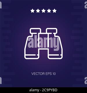 binocoulars vector icon Stock Vector