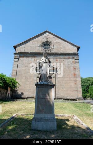abadia san salvatore,italy august 01 2020:church in the country of abadia san salvatore Stock Photo