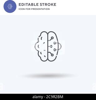 Bionic icon vector, filled flat sign, solid pictogram isolated on white, logo illustration. Bionic icon for presentation. Stock Vector