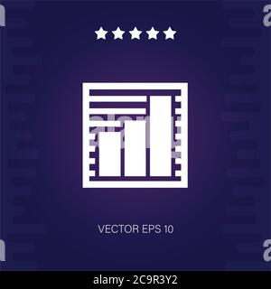 barsgraphic vector icon Stock Vector