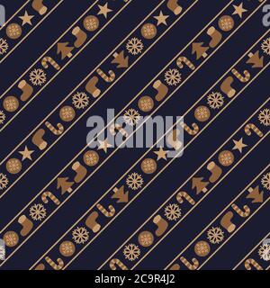 Christma Holiday seamless pattern background for website graphics, fashion textile Stock Vector