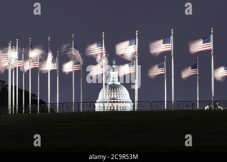 Berlin, Germany. 7th July, 2020. Photo taken on July 7, 2020 shows the Capitol Building in Washington, DC, the United States. Credit: Liu Jie/Xinhua/Alamy Live News Stock Photo