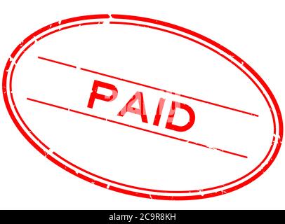 Grunge red invoice word oval rubber seal stamp on white background ...