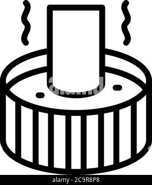Blacksmith water pot icon, outline style Stock Vector