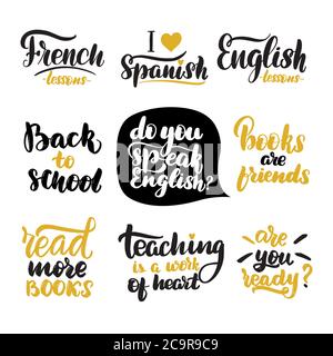 Vector calligraphy illustration isolated on white background. Stock Vector