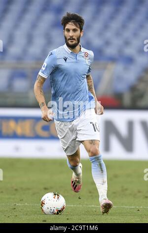 Luis Alberto (SS Lazio) during Lazio vs Brescia, italian Serie A soccer match, Rome, Italy, 29 Jul 2020 Stock Photo