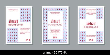 Arrows background. Geometric style brochure set. EPS10 Stock Vector