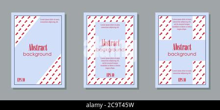 Arrows background. Geometric style brochure set. EPS10 Stock Vector