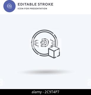 Dash icon vector, filled flat sign, solid pictogram isolated on white, logo illustration. Dash icon for presentation. Stock Vector