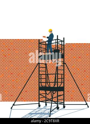 a wall walls concept - vector illustration Stock Vector