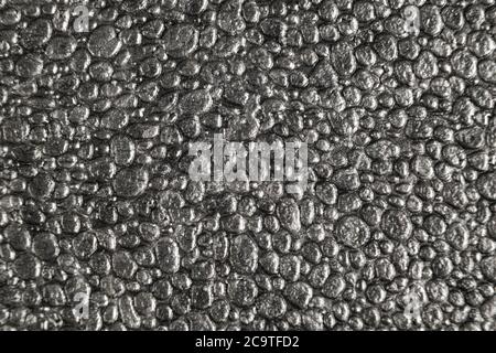 Grey styrofoam background texture closeup. Macro shot  texture of grey polystyrene foam or styrofoam pattern Stock Photo