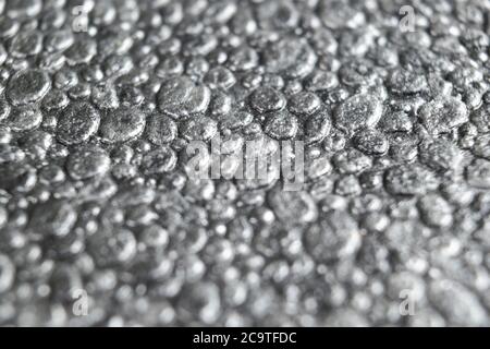 Grey styrofoam background texture closeup. Macro shot  texture of grey polystyrene foam or styrofoam pattern Stock Photo