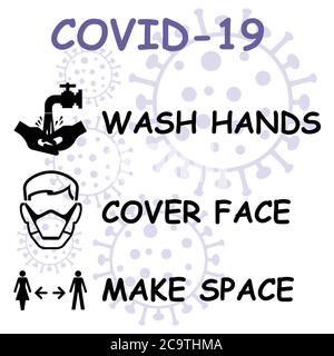 New United Kingdom government COVID 19 pandemic information message isolated on white background Stock Vector