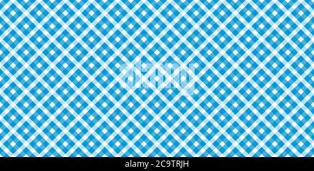 Oktoberfest 2020 background with seamless blue white checkered pattern Stock Vector