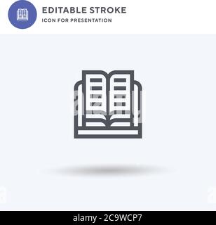 Composer icon vector, filled flat sign, solid pictogram isolated on white, logo illustration. Composer icon for presentation. Stock Vector