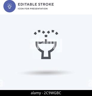 Bidet icon vector, filled flat sign, solid pictogram isolated on white, logo illustration. Bidet icon for presentation. Stock Vector