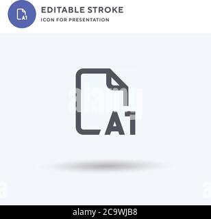 Paper Size icon vector, filled flat sign, solid pictogram isolated on white, logo illustration. Paper Size icon for presentation. Stock Vector