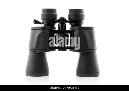 Binoculars isolated on white background Stock Photo