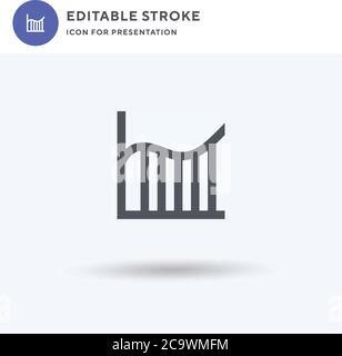 Integral icon vector, filled flat sign, solid pictogram isolated on white, logo illustration. Integral icon for presentation. Stock Vector