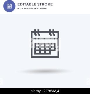 Reminder icon vector, filled flat sign, solid pictogram isolated on white, logo illustration. Reminder icon for presentation. Stock Vector