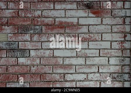ceramic brick tile wall,seamless brick wall Stock Photo