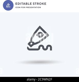 Space Food icon vector, filled flat sign, solid pictogram isolated on white, logo illustration. Space Food icon for presentation. Stock Vector