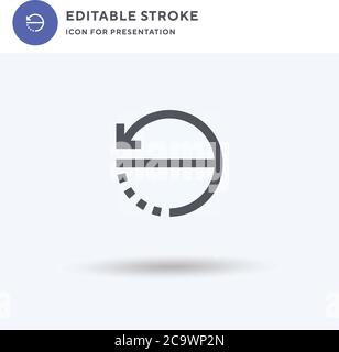 Surface icon vector, filled flat sign, solid pictogram isolated on white, logo illustration. Surface icon for presentation. Stock Vector