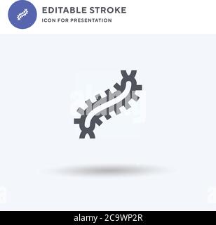 Scolopendra icon vector, filled flat sign, solid pictogram isolated on white, logo illustration. Scolopendra icon for presentation. Stock Vector