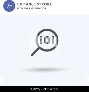 Malware icon vector, filled flat sign, solid pictogram isolated on white, logo illustration. Malware icon for presentation. Stock Vector