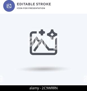 Auto icon vector, filled flat sign, solid pictogram isolated on white, logo illustration. Auto icon for presentation. Stock Vector