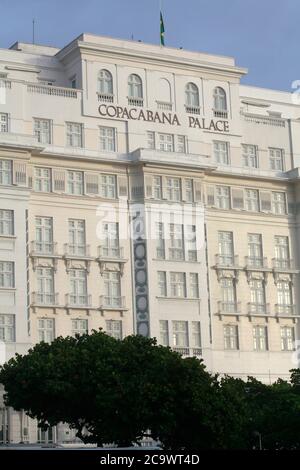Rio de Janeiro, Brazil - dec o8, 2013 - Hotel Copacabana Palace, traditional hotel in Rio de Janeiro, Brazil Stock Photo