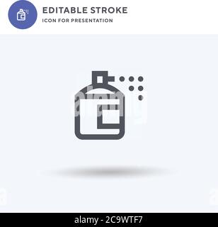 Insecticide icon vector, filled flat sign, solid pictogram isolated on white, logo illustration. Insecticide icon for presentation. Stock Vector