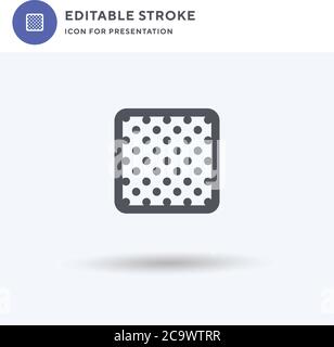 Opacity icon vector, filled flat sign, solid pictogram isolated on white, logo illustration. Opacity icon for presentation. Stock Vector
