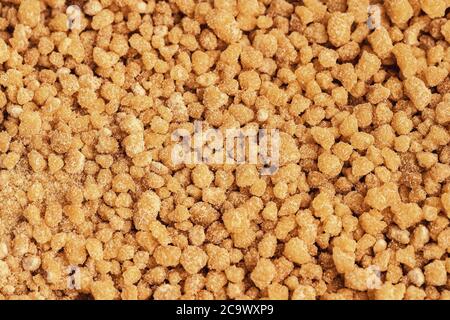 Soya Lecithin Granules background texture. Vitamin and dietary supplements. Healthy nutrition concept. Stock Photo