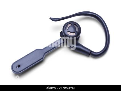 Wireless Headset Isolated on a White Background. Stock Photo