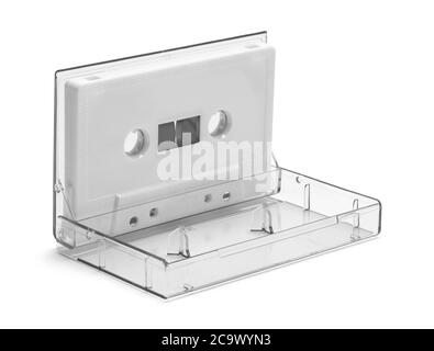 old audio cassette tape open frame with a film reel Stock Photo - Alamy
