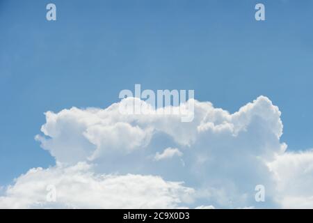 clouds on blue sky, nature cloudy background with copyspace Stock Photo