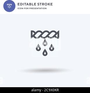 Squeeze icon vector, filled flat sign, solid pictogram isolated on white, logo illustration. Squeeze icon for presentation. Stock Vector