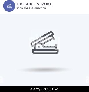 Stapler Remover icon vector, filled flat sign, solid pictogram isolated on white, logo illustration. Stapler Remover icon for presentation. Stock Vector