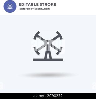 Booster icon vector, filled flat sign, solid pictogram isolated on white, logo illustration. Booster icon for presentation. Stock Vector