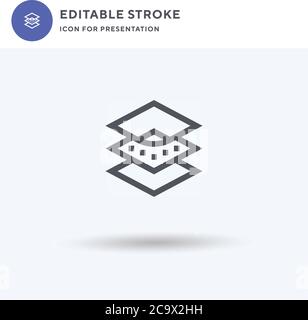 Blotter icon vector, filled flat sign, solid pictogram isolated on white, logo illustration. Blotter icon for presentation. Stock Vector