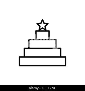 red carpet icon vector Stock Vector