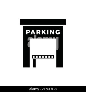 car parking garage icon vector Stock Vector