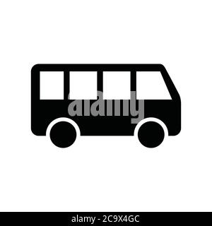 bus car icon vector sign Stock Vector