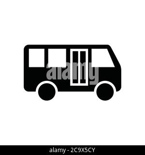 bus car icon vector sign Stock Vector