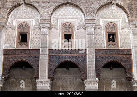 Al Qarawiyyin (Kairaouine) mosque in Fes, Morocco Stock Photo