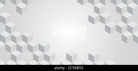 Geometric square shape 3d pattern design and pattern background. vector illustration. Stock Vector